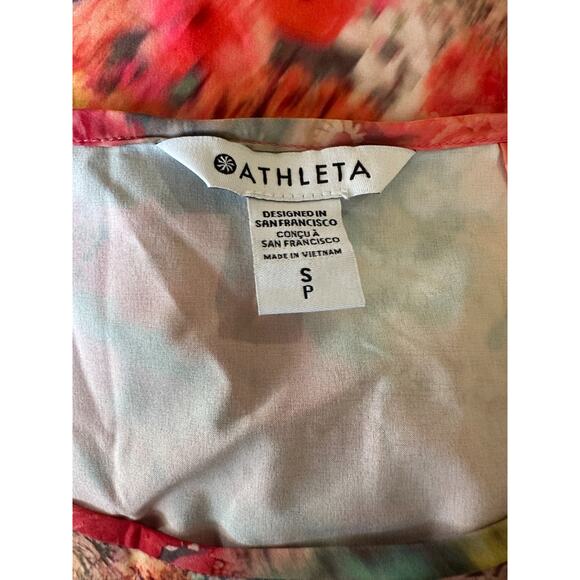 Athleta Zephyr Refined Tank Renewed Bloom Spring Pink Stretch Lightweight Small - Picture 11 of 13